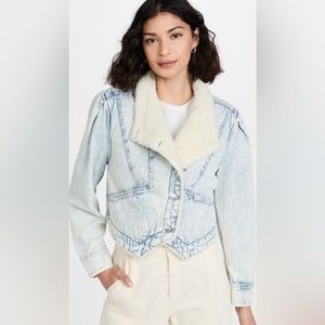 Veronica Beard Neena Acid-Wash Denim Jacket XS - Excellent Condition